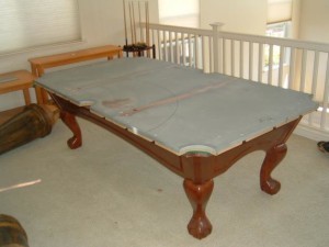 Proper pool table moving process in Oneonta New York